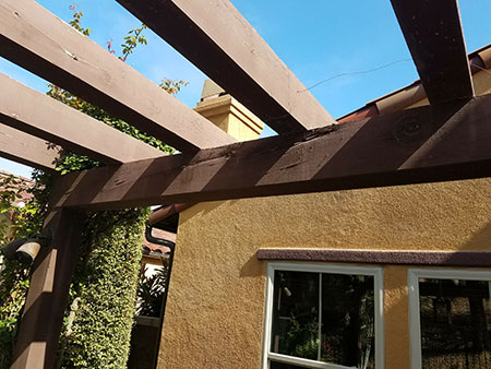 Wood Patio Covers & Pergolas Irvine Dry Rot and Termite Repair